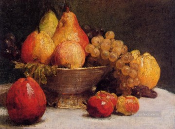 Cuenco de frutas Henri Fantin Latour bodegones Pinturas al óleo